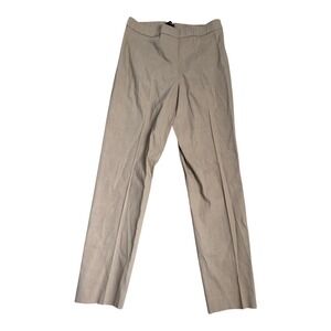 Theory Womens Eco Crunch Linen Blend Pull On Pants Beige Tan Size 00